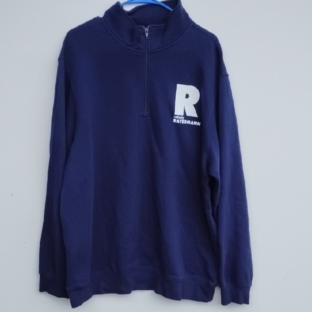 Sport-Tek Men's Deep Blue Zip-Up Sweater